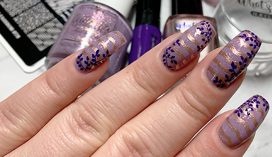Purple Color Nail Art Designs