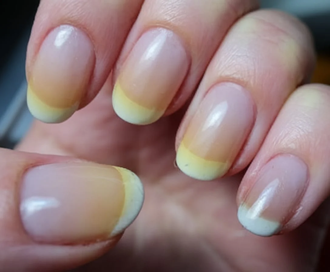 why nails become yellow